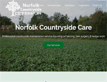 Tablet Screenshot of norfolkcountrysidecare.co.uk